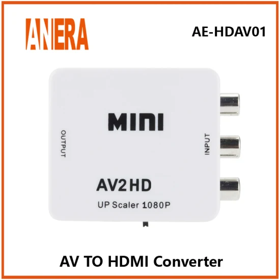 Convertidor de adaptador de vídeo y audio a HDMI de venta caliente de Anera