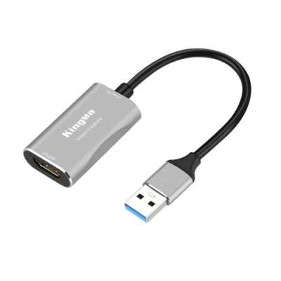 Kingma Compact USB3.0 Tarjeta de captura de audio y video para grabación de video Transmisión en vivo Registro de enseñanza de juegos