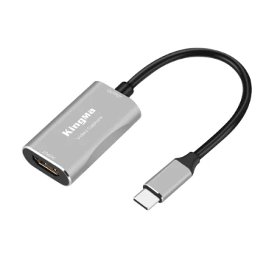 Kingma Compact USB-C Tarjeta de captura de audio y video para grabación de video Transmisión en vivo Registro de enseñanza de juegos