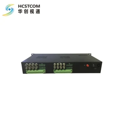 Convertidor/extensor de fibra de video digital 3G-SDI de 16 canales para cámara CCTV